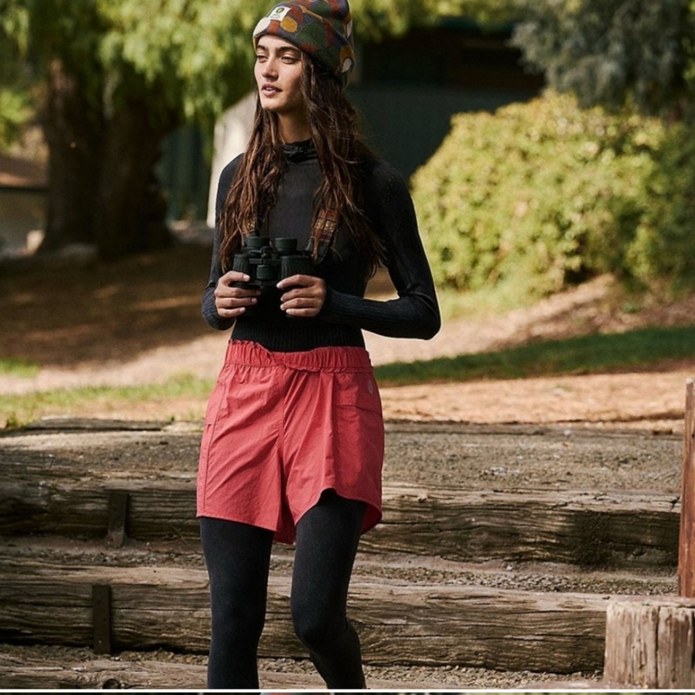 FP Movement by Free People In The Wild Cayenne Nylon Shorts Size XS - Picture 3 of 7